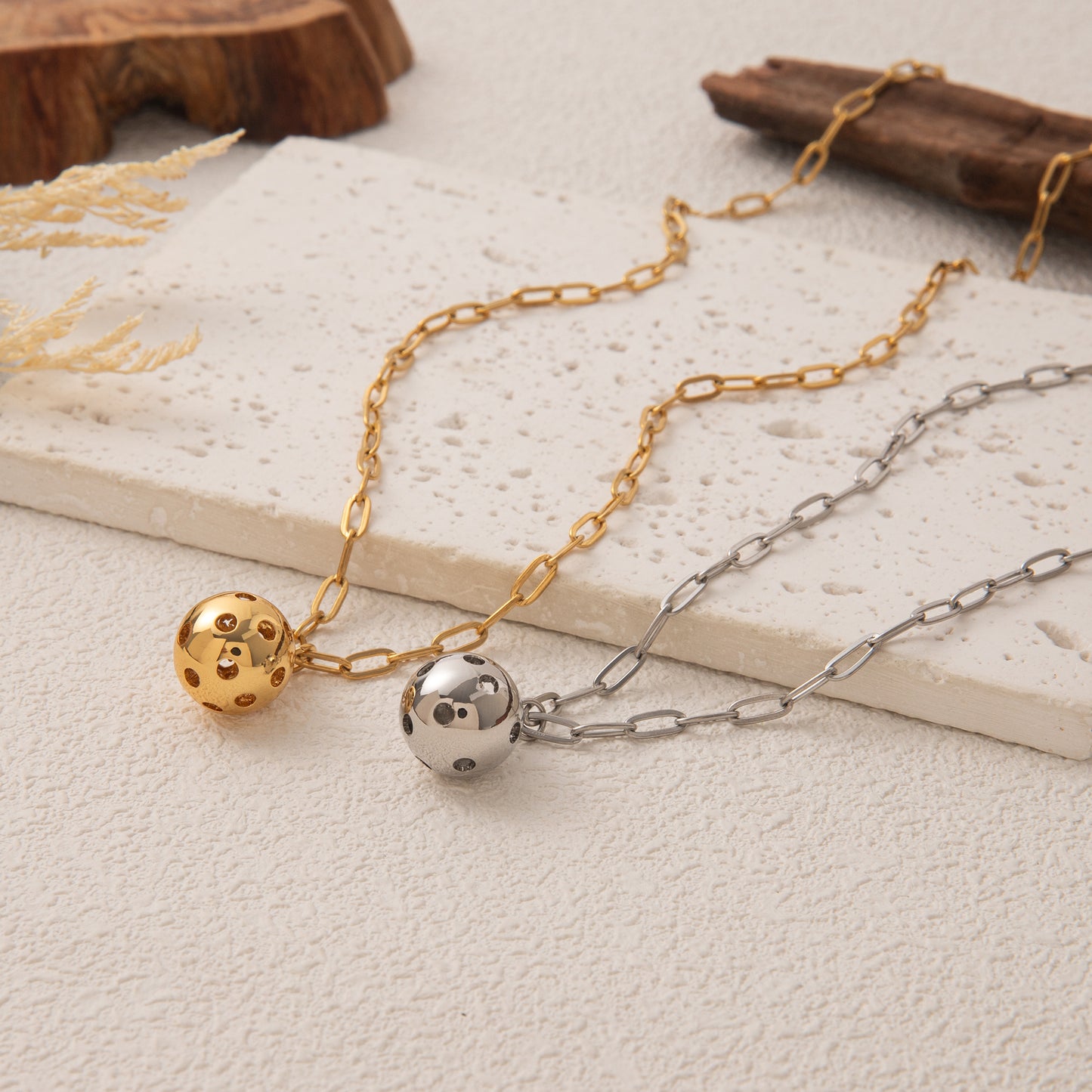 Pickleball Pendant Necklace