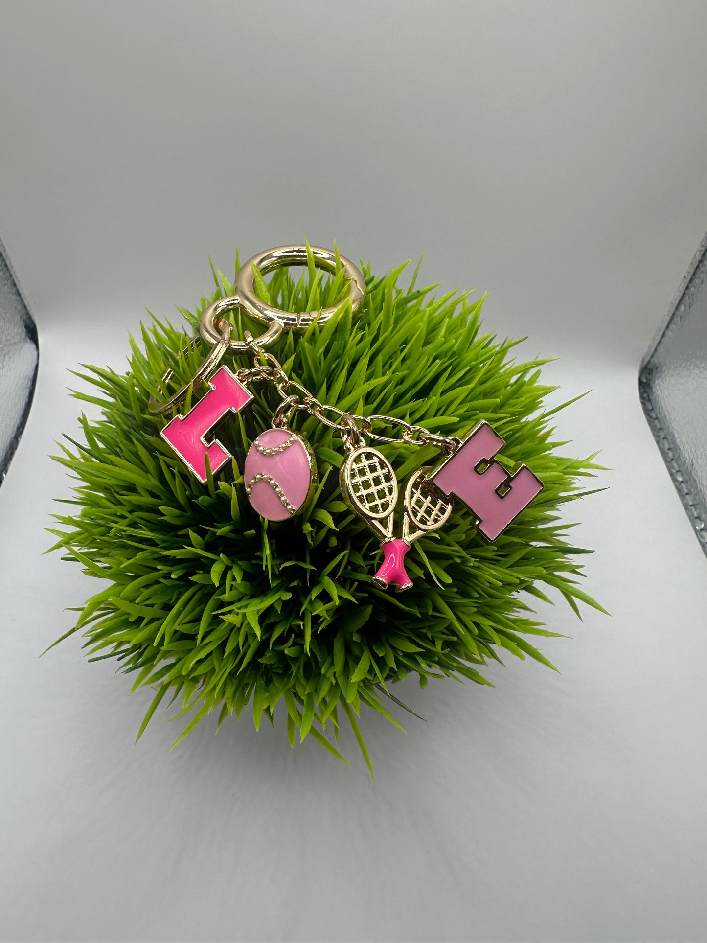 Love Tennis Bag Charm and Keychain