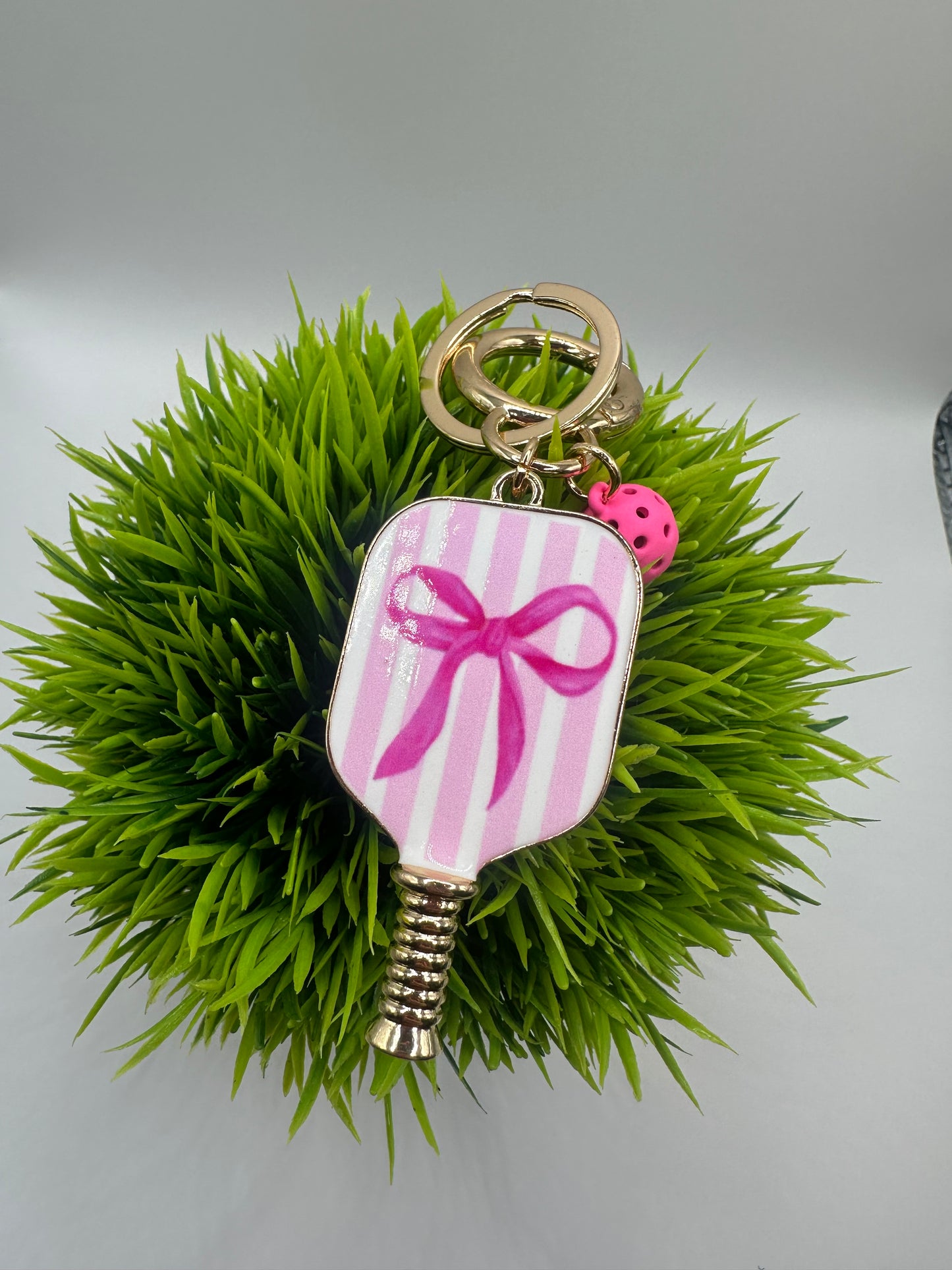 Pretty and Pickle Bow Keychain