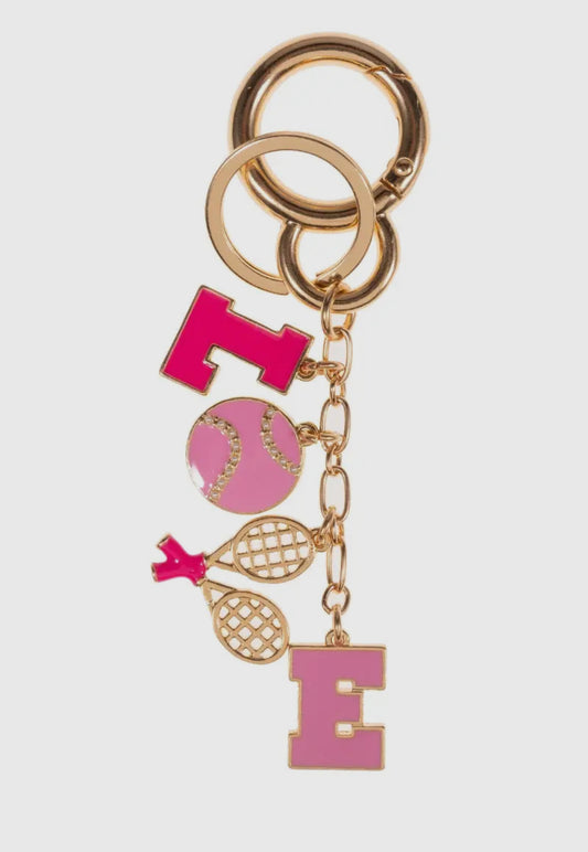 Love Tennis Bag Charm and Keychain