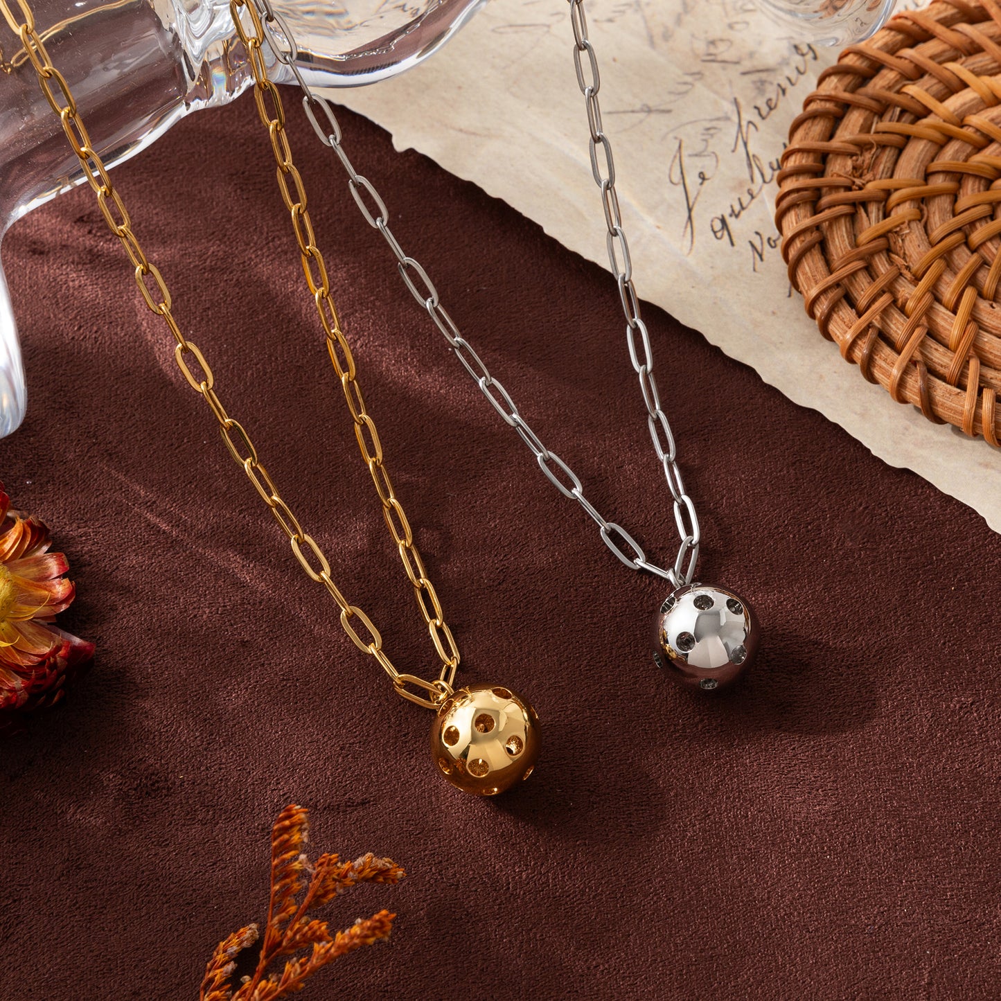 Pickleball Pendant Necklace