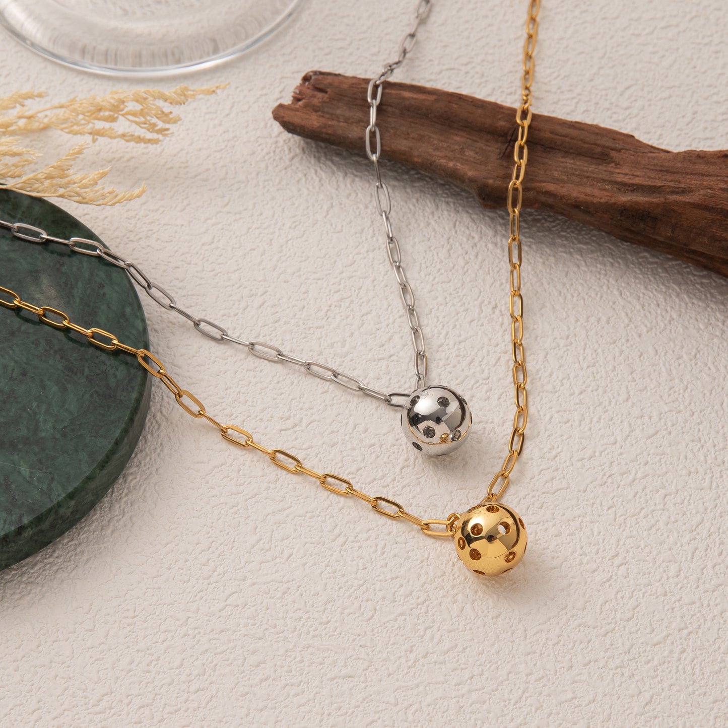 Pickleball Pendant Necklace